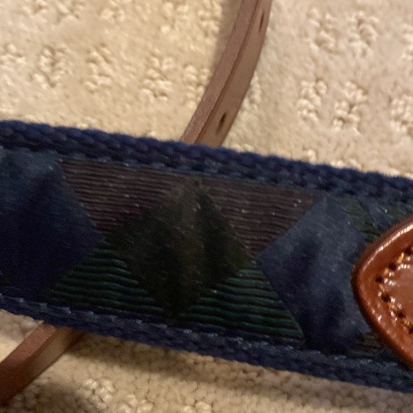 NWT Crewcuts blue and green plaid belt - youth size medium - Picture 2 of 2